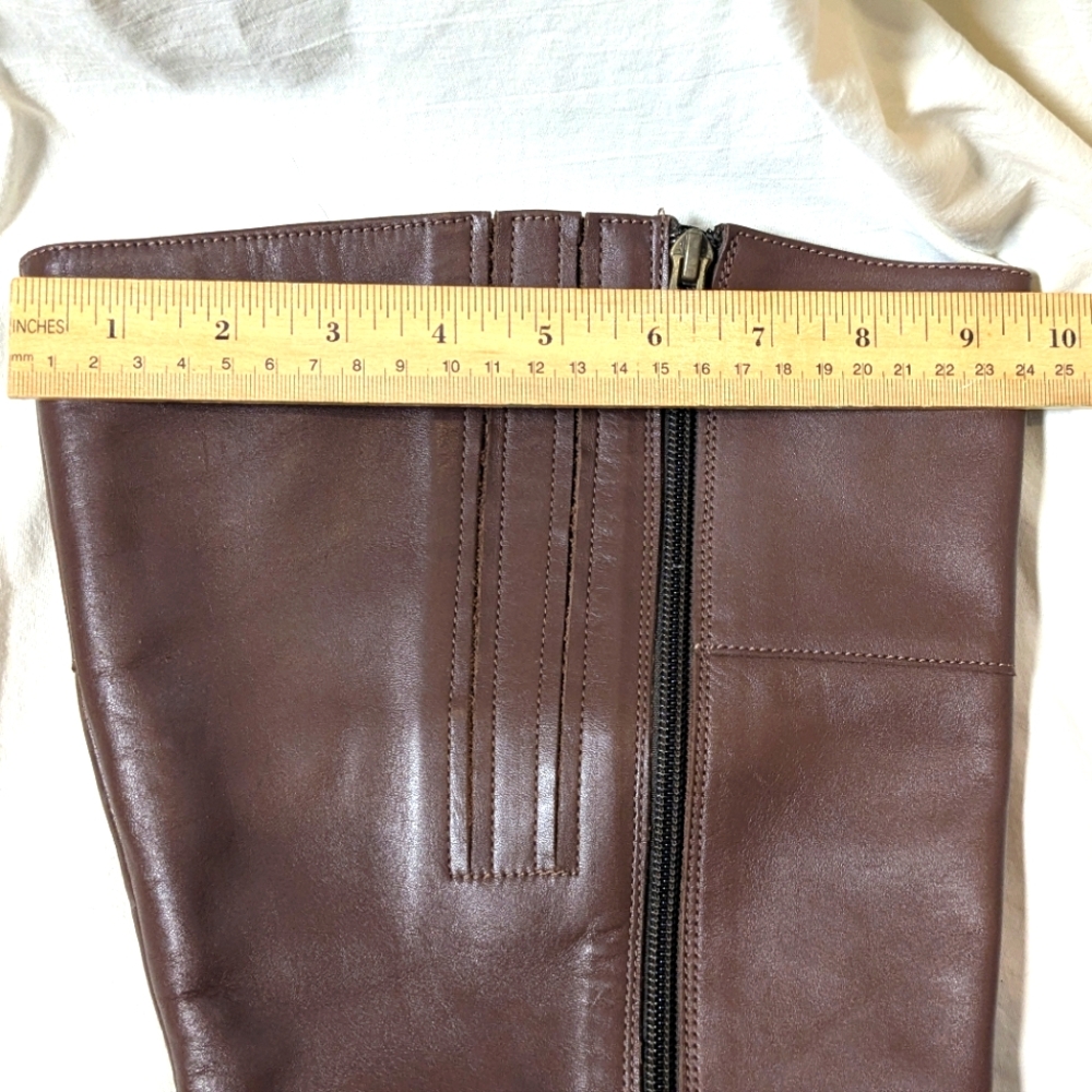 DUO wide calf leather riding boots